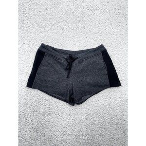 NEW Women's Fabletics Naaru Black Gray Cotton Blend Booty Shorts Size XXS